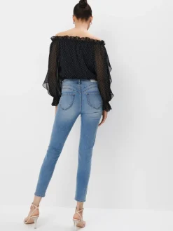 MOHITO Jeansy skinny push up niebieski Discount