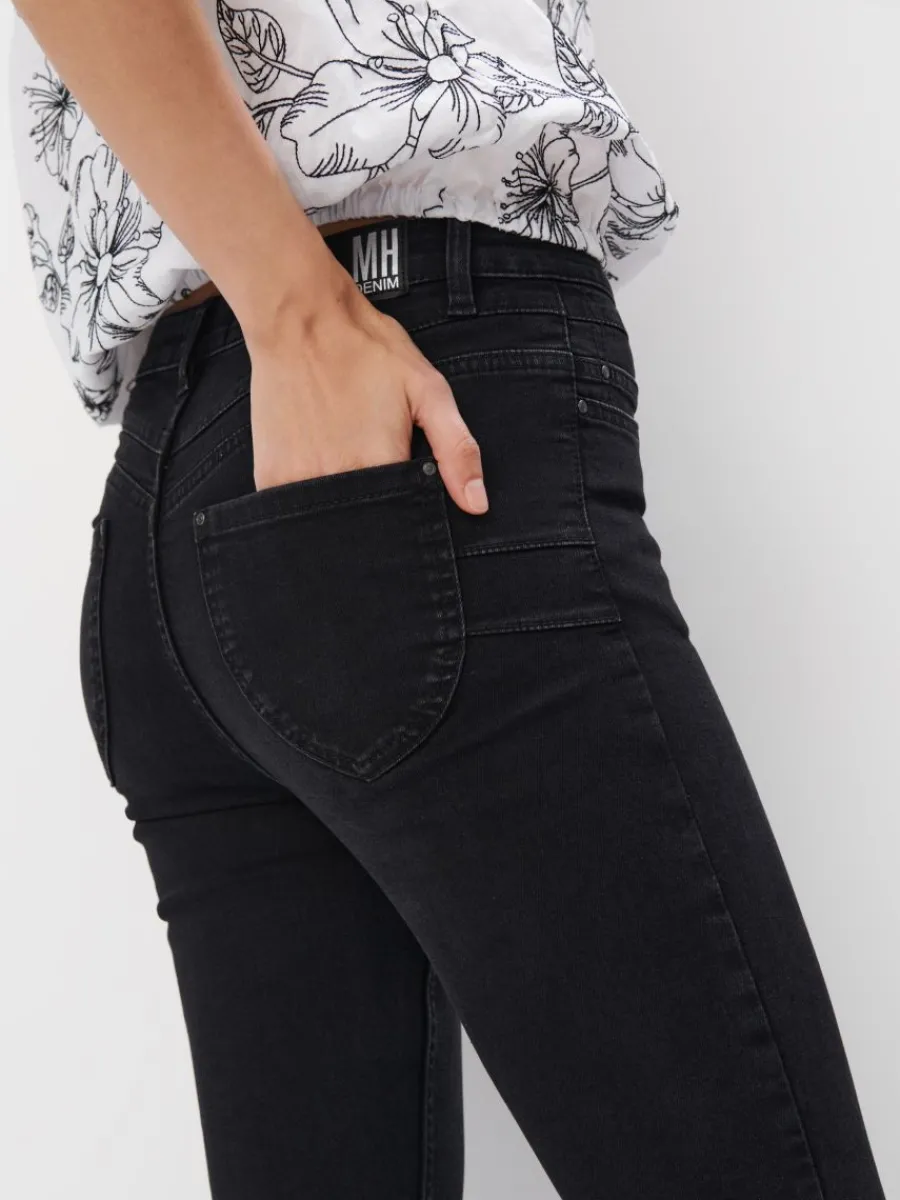 MOHITO Jeansy skinny push up czarny Hot