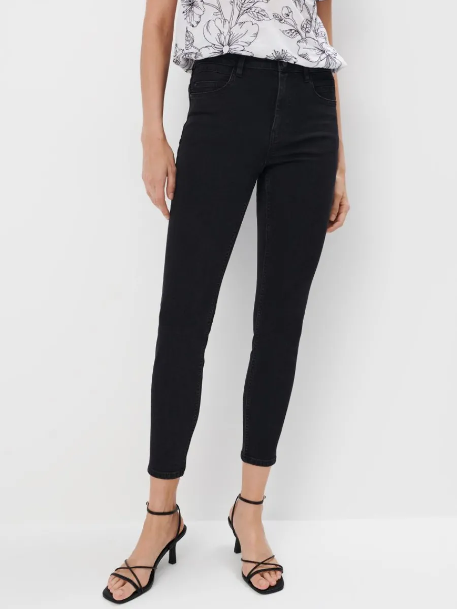 MOHITO Jeansy skinny push up czarny Hot