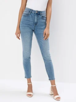 MOHITO Jeansy skinny push up PETITE niebieski New