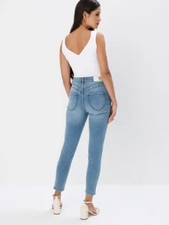 MOHITO Jeansy skinny push up PETITE niebieski New