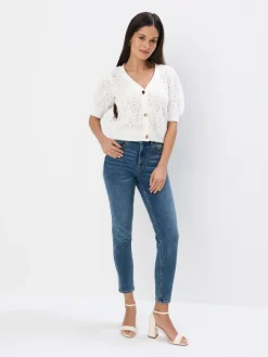 MOHITO Jeansy skinny push up PETITE niebieski Online