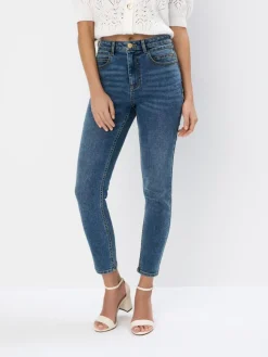 MOHITO Jeansy skinny push up PETITE niebieski Online