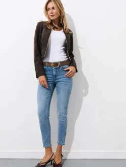 MOHITO Jeansy skinny push up PETITE niebieski Discount