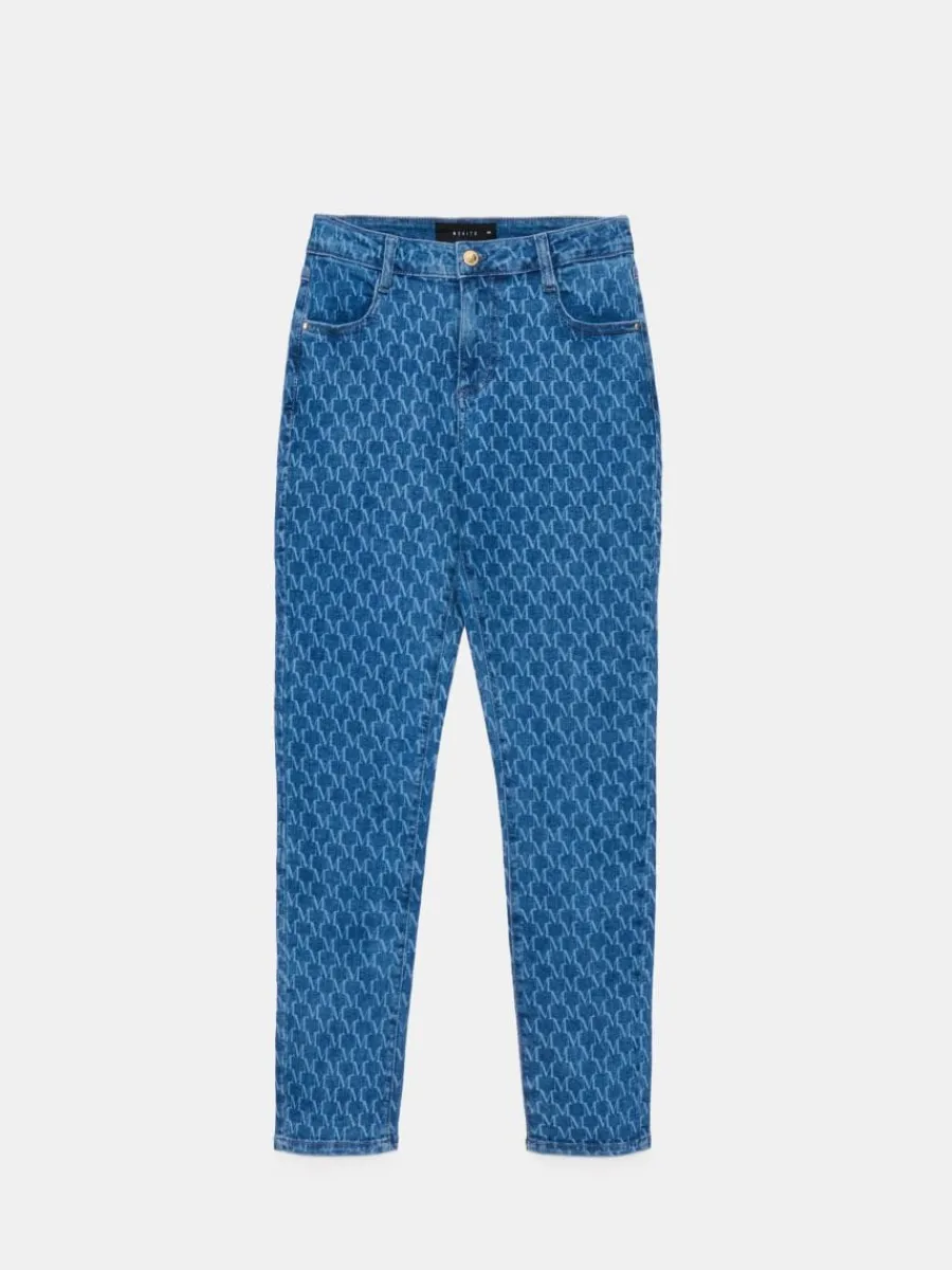 MOHITO Jeansy slim granatowy Sale