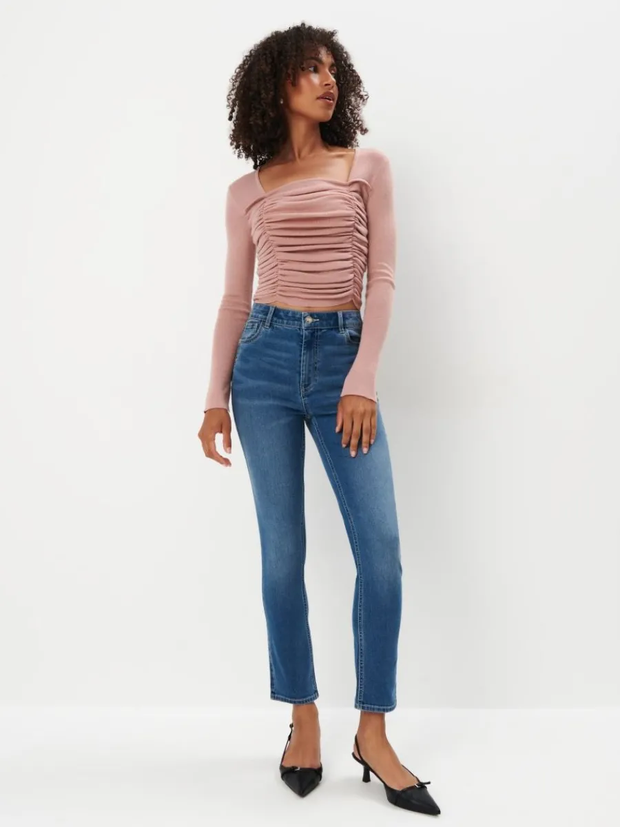 MOHITO Jeansy slim niebieski Discount