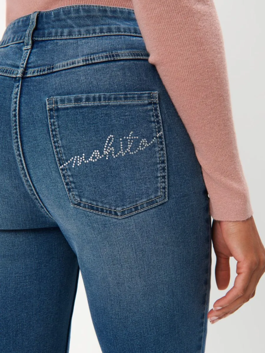 MOHITO Jeansy slim niebieski Discount