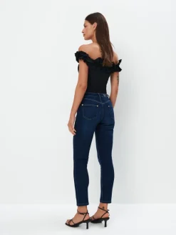 MOHITO Jeansy slim granatowy Outlet