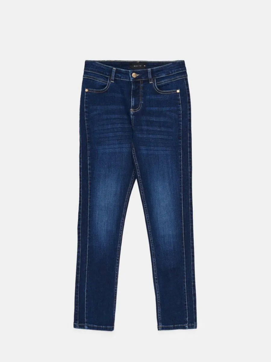 MOHITO Jeansy slim granatowy Outlet