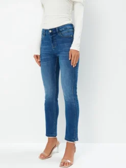 MOHITO Jeansy slim niebieski Clearance
