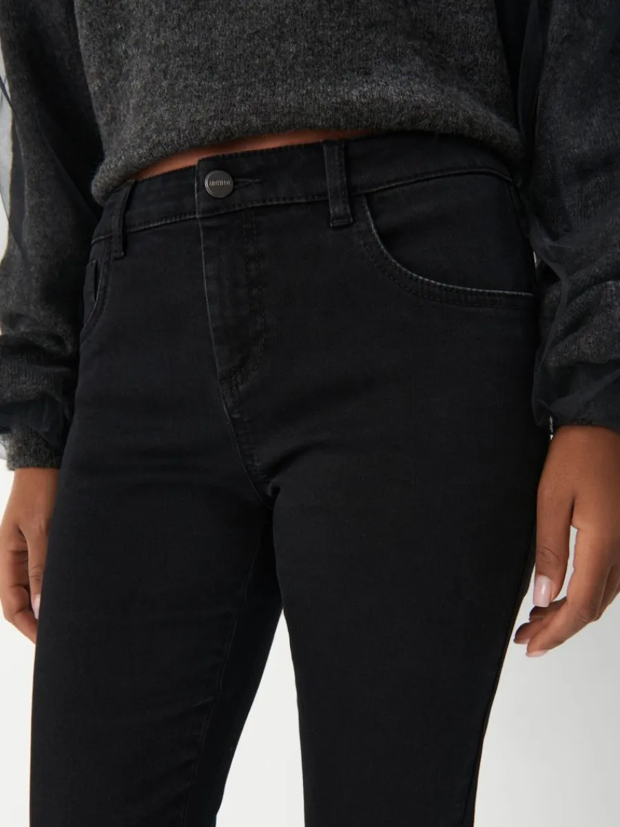 MOHITO Jeansy slim push up czarny New