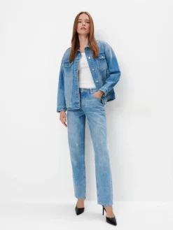 MOHITO Jeansy straight niebieski Discount