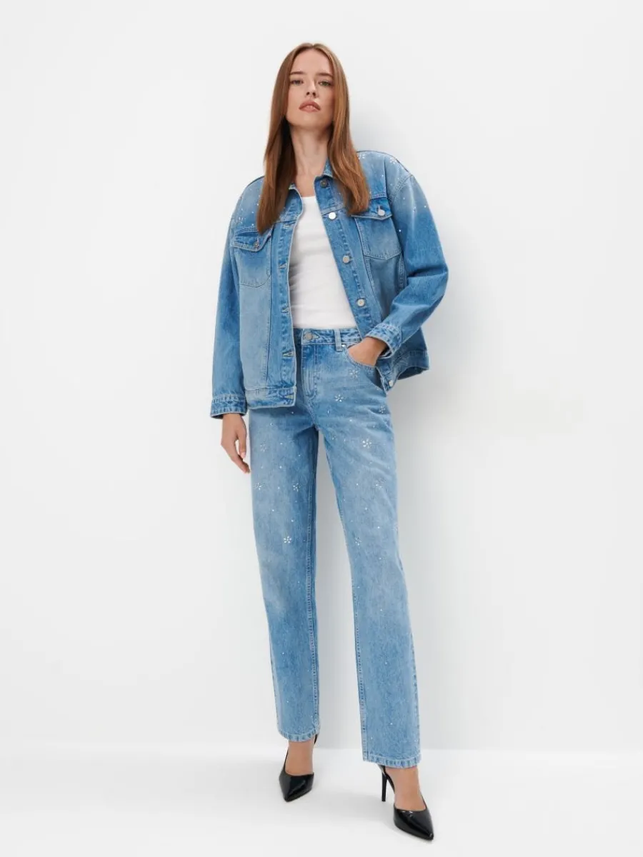 MOHITO Jeansy straight niebieski Discount