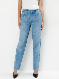 MOHITO Jeansy straight niebieski Discount
