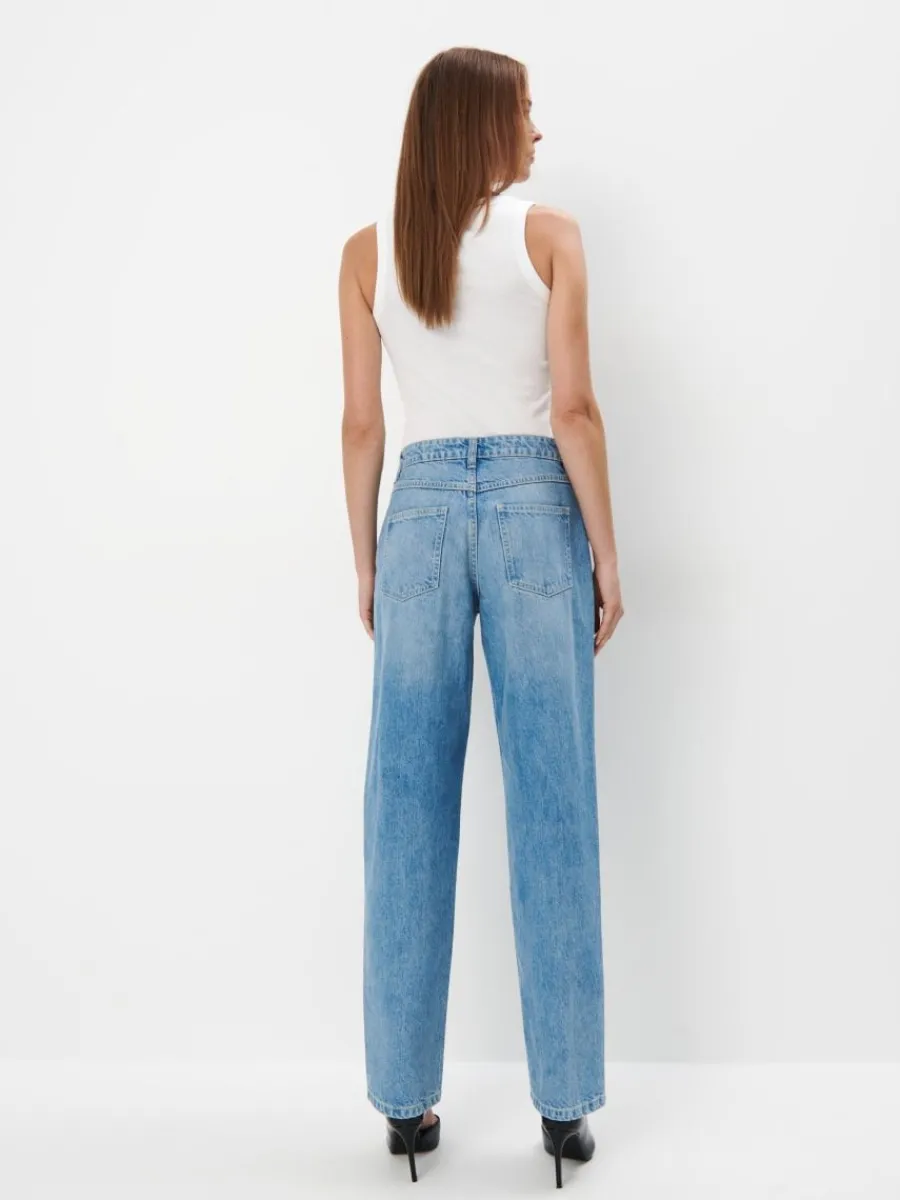 MOHITO Jeansy straight niebieski Discount