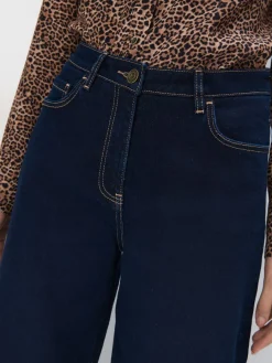 MOHITO Jeansy straight granatowy Outlet