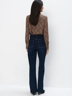 MOHITO Jeansy straight granatowy Outlet