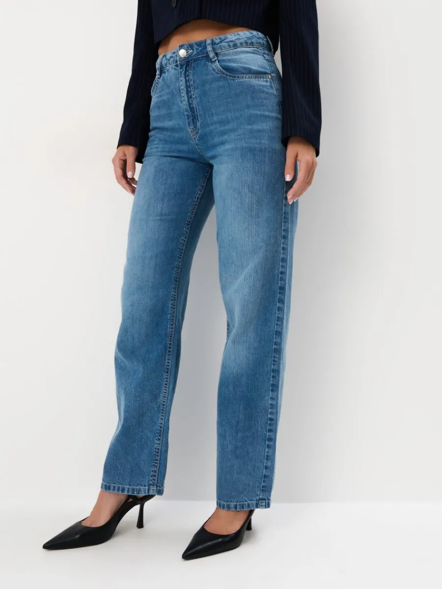 MOHITO Jeansy straight niebieski Online