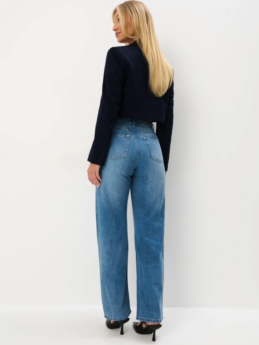 MOHITO Jeansy straight niebieski Online