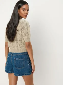 MOHITO Kardigan z bawełną oliwkowy Fashion