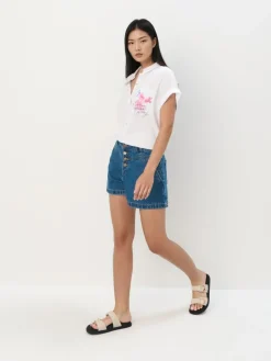MOHITO Koszula z krótkim rękawem biau0142y Fashion