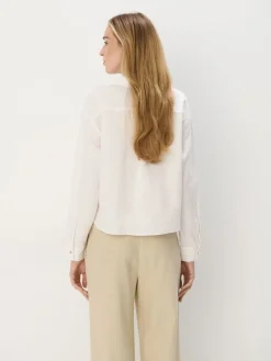 MOHITO Koszula z lnu i wiskozy kremowy Fashion