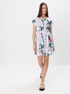 MOHITO Koszulowa sukienka mini biau0142y Clearance