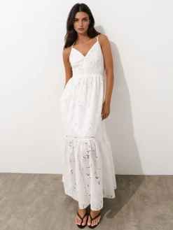 MOHITO Letnia sukienka maxi biau0142y Discount