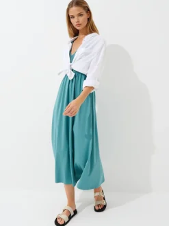 MOHITO Letnia sukienka midi miu0119towy Discount