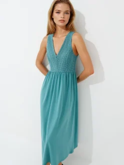 MOHITO Letnia sukienka midi miu0119towy Discount