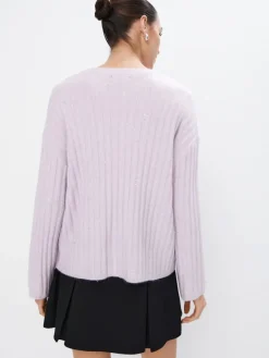 MOHITO Liliowy sweter o luźnym kroju lawendowy Online