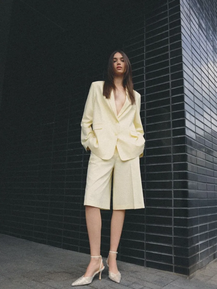 MOHITO Marynarka oversize u017cu00f3u0142ty Online