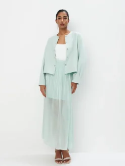 MOHITO Marynarka z ozdobnymi guzikami miu0119towy Fashion