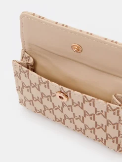 MOHITO Mały portfel w monogram beu017cowy Sale