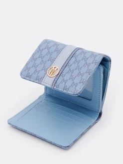 MOHITO Mały portfel w monogram bu0142u0119kitny Discount