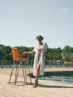 MOHITO Pareo plażowe biau0142y Discount