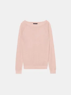 MOHITO Pudrowy sweter z metalizowaną nitką pastelowy ru00f3u017cowy Outlet