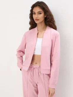 MOHITO Rozpinana bluza basic ru00f3u017cowy Clearance