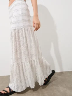 MOHITO Spódnica maxi biau0142y Clearance