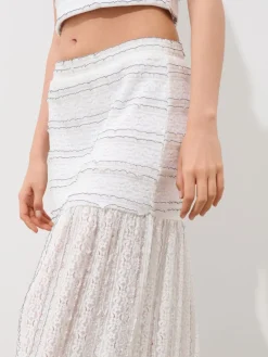MOHITO Spódnica maxi biau0142y Clearance