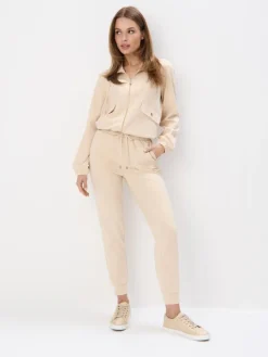 MOHITO Spodnie dresowe z wiskozą beu017cowy Fashion