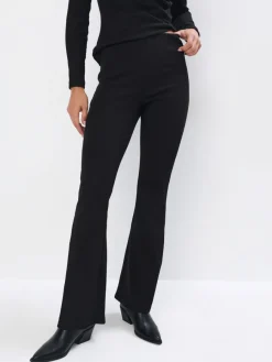 MOHITO Spodnie flare czarny Fashion