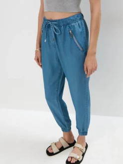 MOHITO Spodnie joggery niebieski Sale