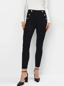 MOHITO Spodnie skinny czarny Clearance