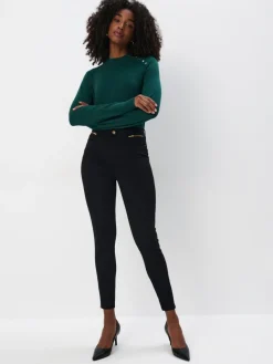 MOHITO Spodnie skinny czarny Fashion
