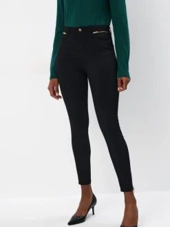 MOHITO Spodnie skinny czarny Fashion