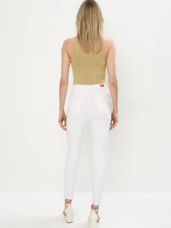 MOHITO Spodnie skinny biau0142y Sale