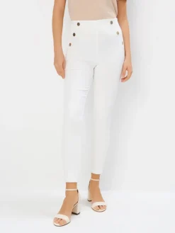MOHITO Spodnie skinny kremowy Clearance