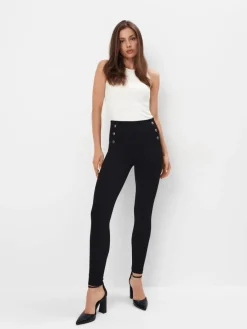 MOHITO Spodnie skinny czarny New