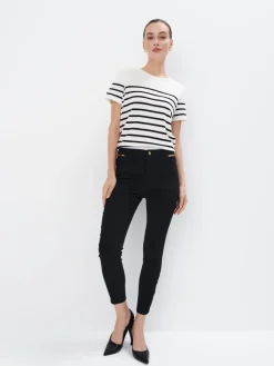 MOHITO Spodnie skinny PETITE czarny Fashion